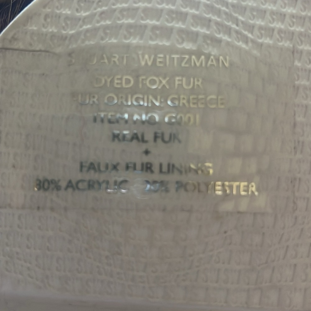 Stuart Weitzman Sublime Real Multi-Color Fox Fur … - image 5